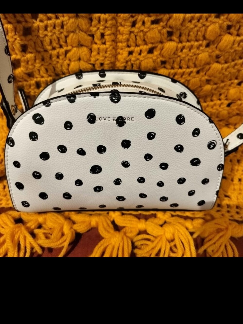 Indigo Books Love & Lore Crossbody Purse In Polka Dot